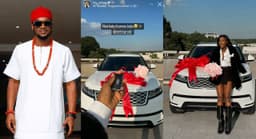 Singer Paul Okoye gifts his lover, Ivy Ifeoma, a brand new Range Rover.