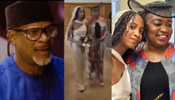 This is an abomination!" - Actor Fred Amata calls out his ex-wife, Agatha, for walking their daughter down the aisle while he is still alive.