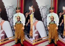 FAKE POCOLEE ROCKS SHIRT WITH BALTASAR ENGONGA’S FACE TO CHARLES OKOCHA WEDDING