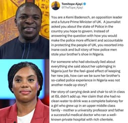 The Nigerian Presidency has slammed Kemi Badenoch over her claims about the country, labeling them as false and misleading.