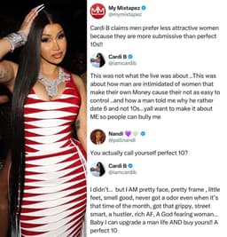 "I can upgrade a man's life and buy yours" - Cardi B replies lady who tackled her over 'prefect 10' comment.