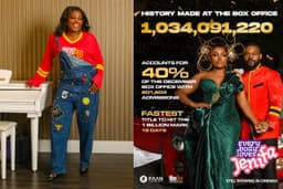 Funke Akindele makes history as her movie hits N1 billion in just 19 days.